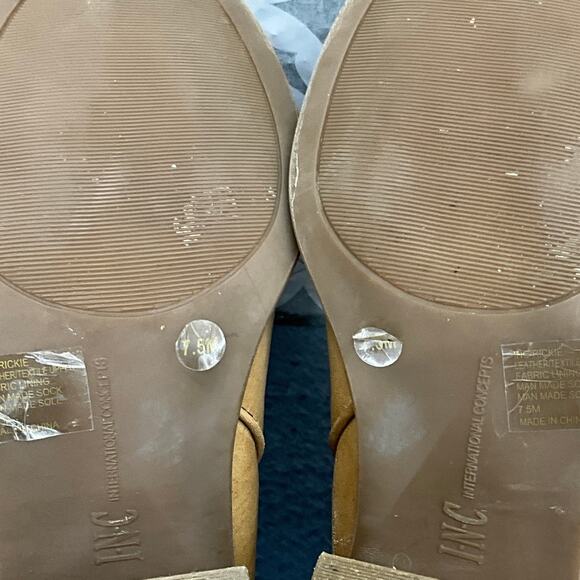 INC International Concepts Rickie Brown Leather Western Ankle Boot Women 7.5 - Picture 9 of 9